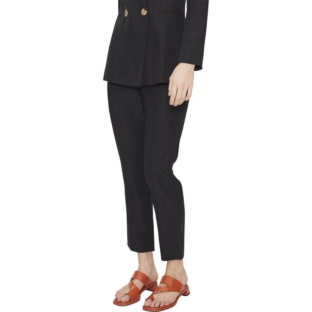 Cooper St Follow Me Black Pant High Rise Tencel Linen Blend Size 8
